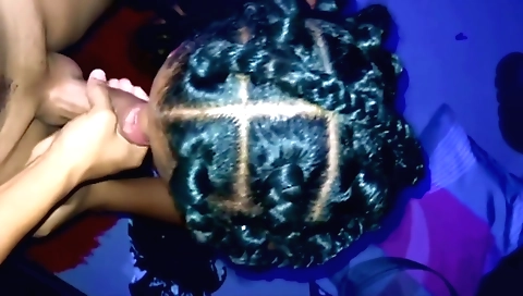 Brunette with big ass gets her pussy and pussy mouth fucked