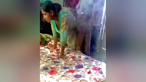 Indian brunette shows us her tight cunt in amateur video