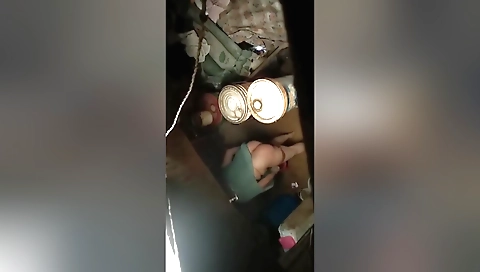 I'm showing off my nude body in a private bathroom