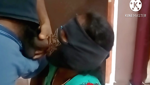 Indian porn video with a hot brunette face fucking