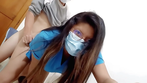 Mature doctor with a hairy asshole gets her hot ass fucked