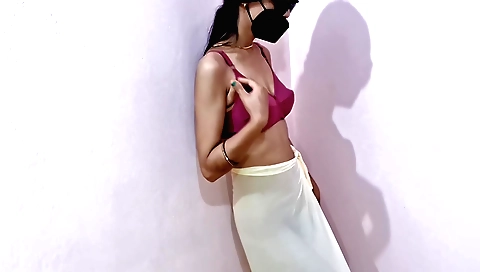 Busty blonde and brunette are dancing in her bedroom