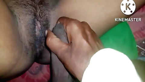 Indian hairy body makes her moan when she's getting fucked