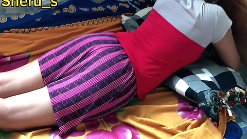 Sexy skinny girl in a hot lingerie shows her amazing beauty