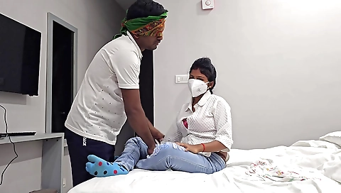 Indian brunette girl is getting a nice face while she is fucked