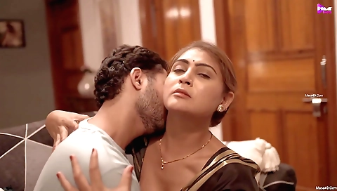 A sexy lady takes off her lingerie and enjoys a morning