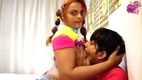 Deepthroat and big booty sex toy of an Indian babe