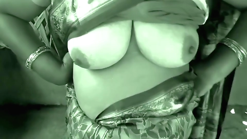 Indian teen babe with big tits shows her pussy in pov