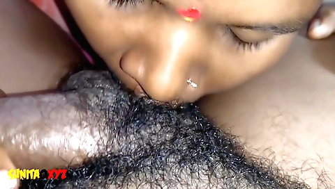 Brunette in lingerie gets lips licked and licked again