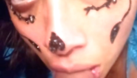 Horny brunette gets her pussy licked and fucked by guy