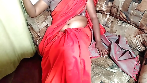 Indian girl wearing a sexy outfit is showing off her body