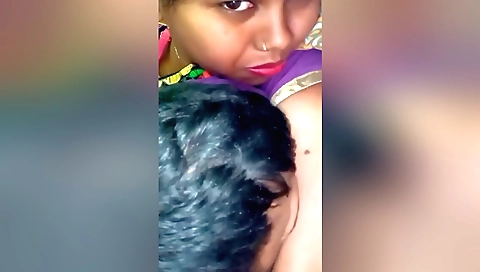 Amateur big tittied brunette fucked in the doggy style