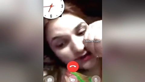 Busty hairy naked girl shows her juicy pussy on the webcam