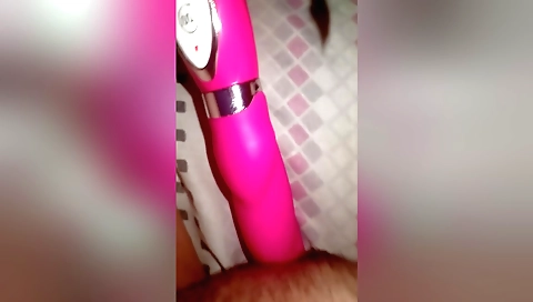 I love it when my vibrator is sucking my pussy in a solo