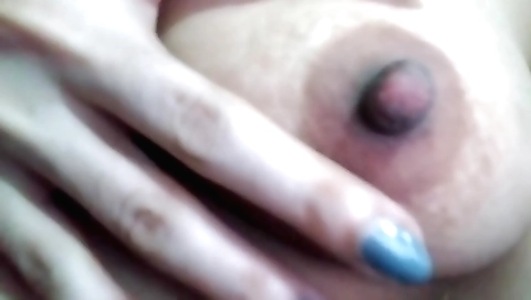 Indian chick in black dress gives her boobs a ride