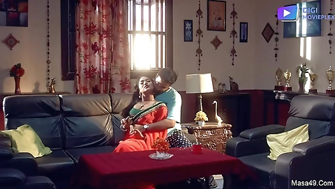 Big ass brunette milf is having fun in front of you