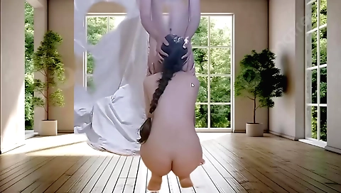 Indian brunette amateur sex video made by her husband