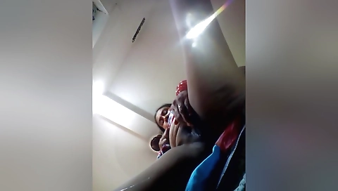 Indian slut in a sexy white blouse and black skirt