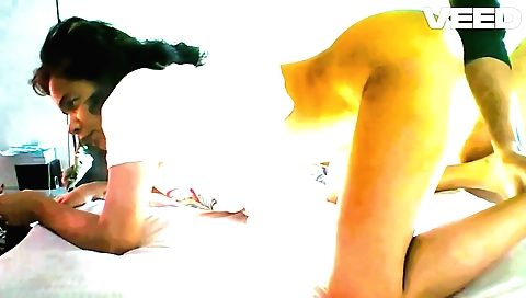 Indian girl gets her pussy fucked in yoga and smoking