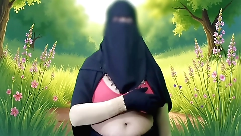 Busty housewife bangla shows off her body in a solo