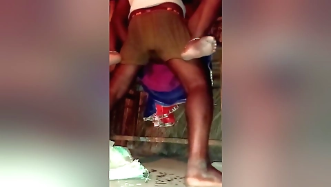 Indian girl in t-shirt is giving a hardcore blowjob