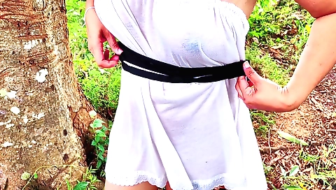 Indian porn video showing a guy fucked in the woods