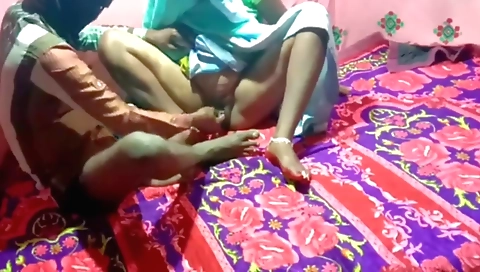 Indian brunette is doing sexy handjob in web camera