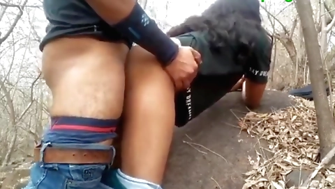 Indian girl naked on grass in amateur outdoor video