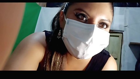 My beautiful stepsister touches my legs on webcams