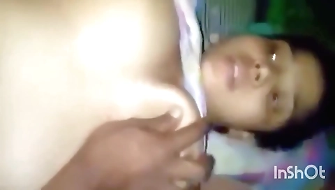 Indian teen gets licked and fingered in her bedroom