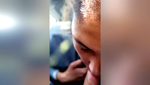 Native Sucking My Dick Until I Cum In Her Mouth In My Car