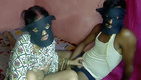 A girl is making a homemade handjob in her tight hole