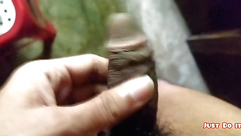 Indian teen is showing her tight pussy to a fan machine