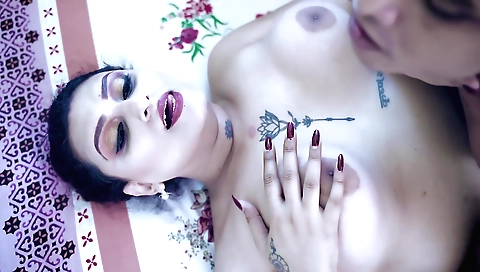 Indian yoga teacher makes a student fuck her movie