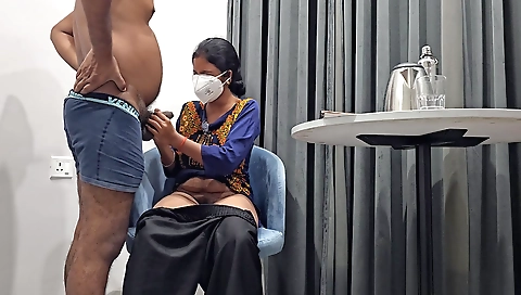 Sexy brunette girl with a cute face is getting fucked